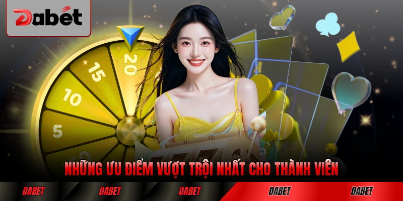 Những ưu điểm vượt trội nhất cho thành viên tại DABET nổi bật nhất