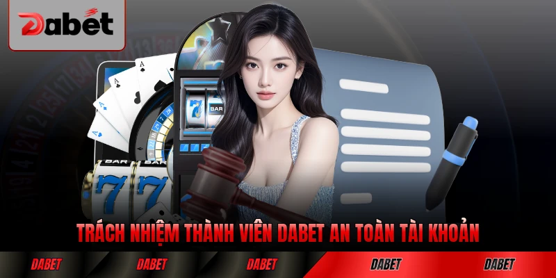Trách nhiệm thành viên DABET giữ an toàn tài khoản của mình một cách chủ động
